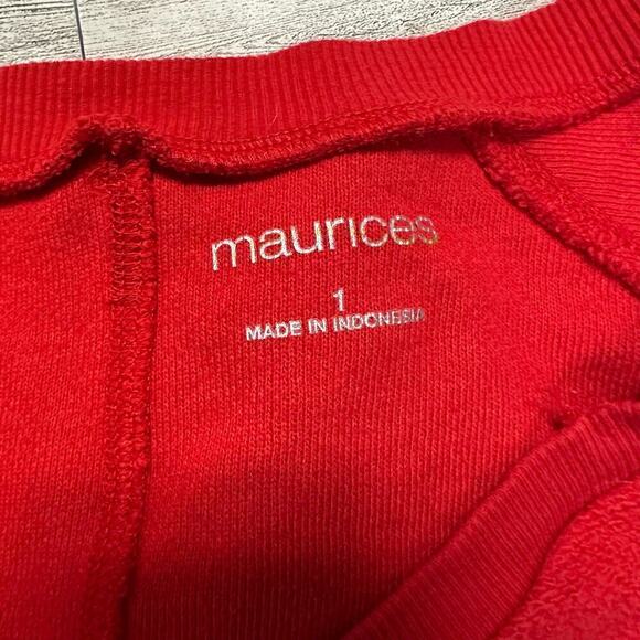Maurices | Elbow Length Sleeve Sweater | Red | Size: 1 - Picture 6 of 6